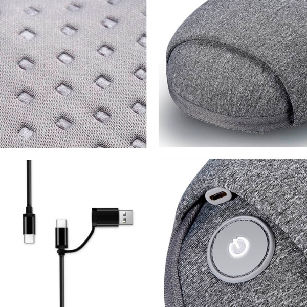 Массажная подушка Xiaomi LeFan Massage Pillow Kneading серый