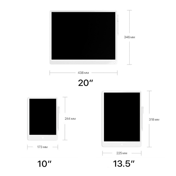 Планшет для рисования Xiaomi Mi LCD Writing Tablet 20 (XMXHB04JQD) белый