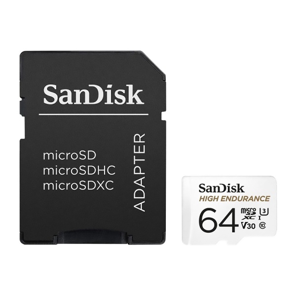 Карта памяти SanDisk microSDXC Card 64Gb + адаптер SDSQUAR-064G-GO61N
