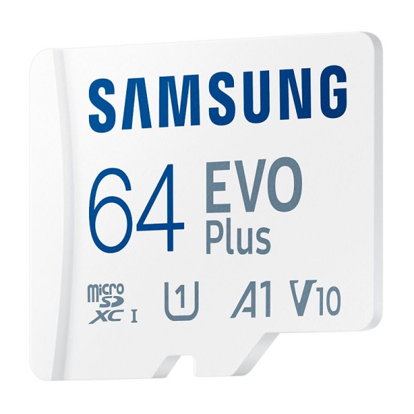 Карта памяти Samsung microSDXC EVO Plus 64Gb + адаптер MB-MC64KA/RU